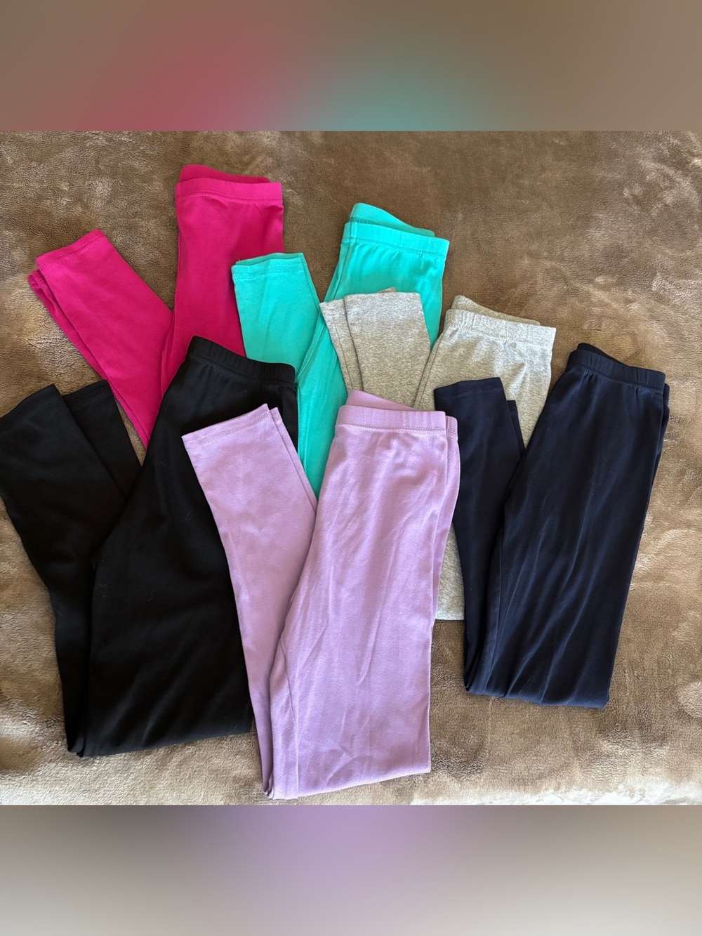 Bundle of 6 Solid Color Leggings